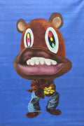 College Dropout and Graduation Bear holding custom sunflower motif.